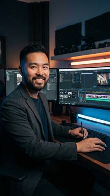 蘑菇视频剪辑师王浩